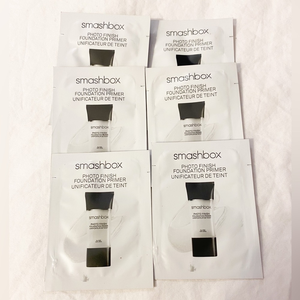 NWT SMASHBOX PHOTO FINISH FOUNDATION PRIMER LOT OF 6 travel pack